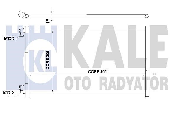Kale Oto Radiator 350560 Cooler Module 350560