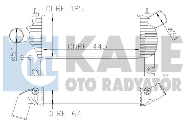 Kale Oto Radiator 342355 Intercooler, charger 342355