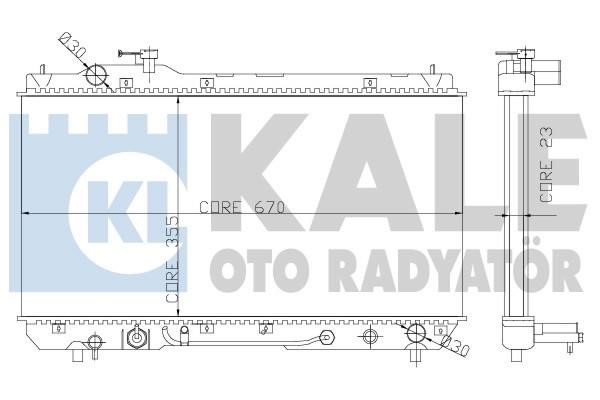 Kale Oto Radiator 342185 Radiator, engine cooling 342185