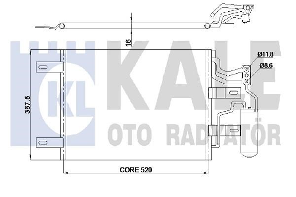 Kale Oto Radiator 350655 Cooler Module 350655