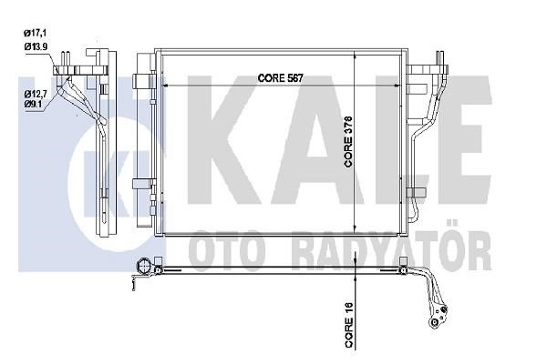 Kale Oto Radiator 342535 Cooler Module 342535