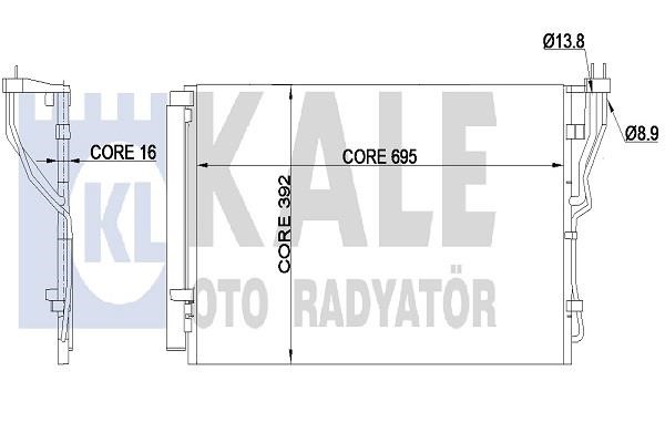Kale Oto Radiator 350620 Cooler Module 350620