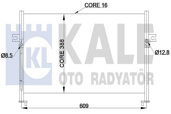 Kale Oto Radiator 342425 Cooler Module 342425