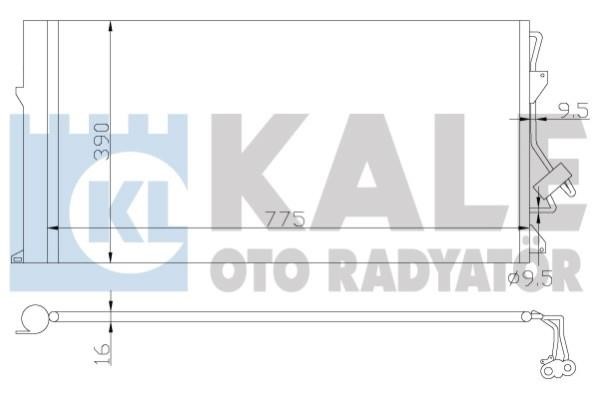 Kale Oto Radiator 382100 Cooler Module 382100