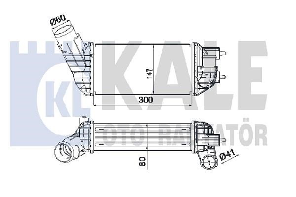 Kale Oto Radiator 350825 Intercooler, charger 350825