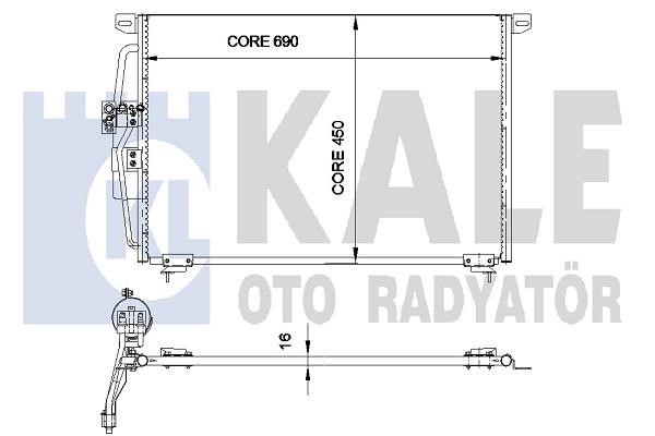 Kale Oto Radiator 345810 Cooler Module 345810