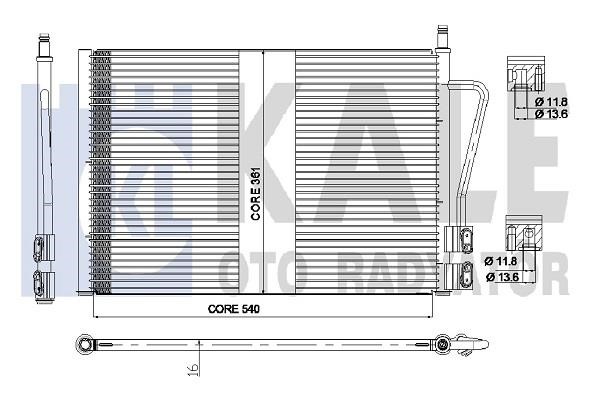 Kale Oto Radiator 378800 Cooler Module 378800