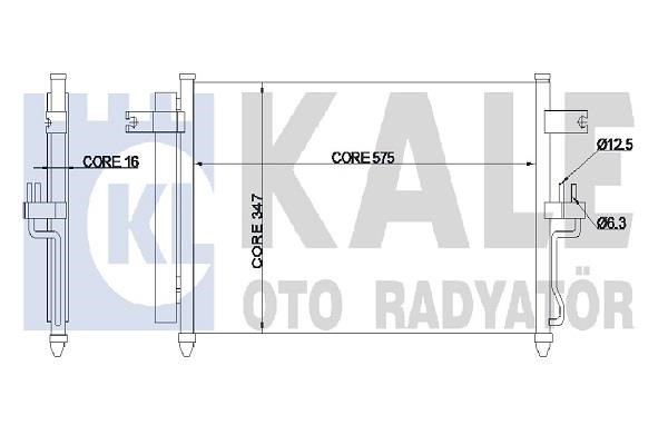 Kale Oto Radiator 342980 Condenser 342980