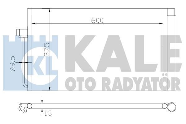 Kale Oto Radiator 343070 Cooler Module 343070