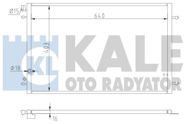 Kale Oto Radiator 375300 Cooler Module 375300