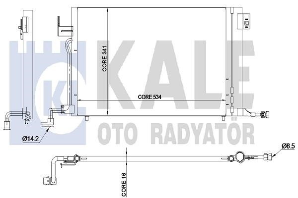 Kale Oto Radiator 345215 Condenser 345215