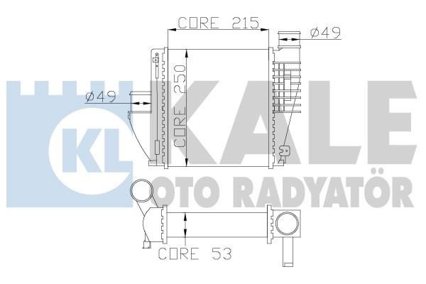 Kale Oto Radiator 342815 Intercooler, charger 342815
