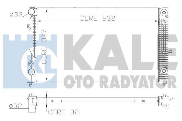 Kale Oto Radiator 368000 Radiator, engine cooling 368000