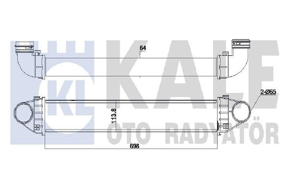 Kale Oto Radiator 344970 Intercooler, charger 344970
