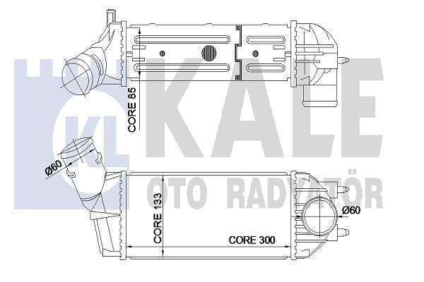 Kale Oto Radiator 350815 Intercooler, charger 350815