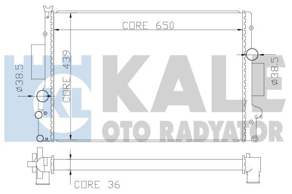 Kale Oto Radiator 341985 Radiator, engine cooling 341985