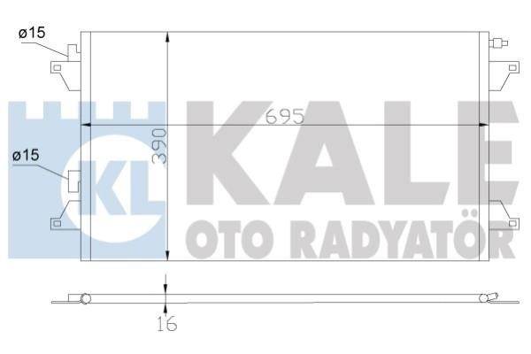 Kale Oto Radiator 382500 Cooler Module 382500