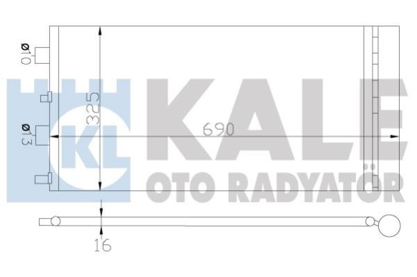 Kale Oto Radiator 342840 Cooler Module 342840