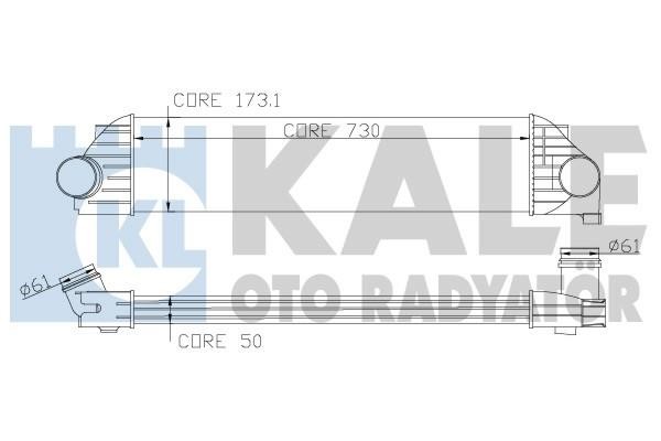 Kale Oto Radiator 345035 Intercooler, charger 345035