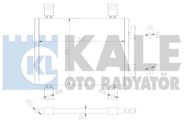 Kale Oto Radiator 377600 Cooler Module 377600