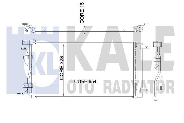 Kale Oto Radiator 345325 Condenser 345325