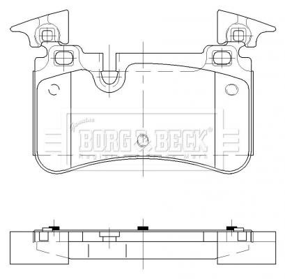 Borg & beck BBP2482 Brake Pad Set, disc brake BBP2482