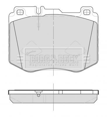 Borg & beck BBP2500 Brake Pad Set, disc brake BBP2500