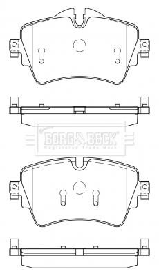 Borg & beck BBP2526 Brake Pad Set, disc brake BBP2526