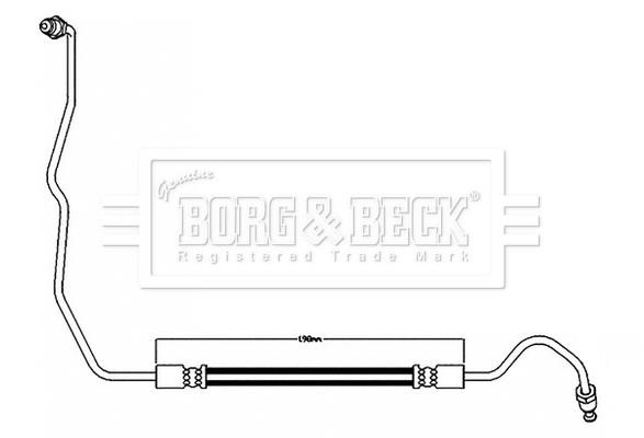 Borg & beck BBH8596 Brake Hose BBH8596