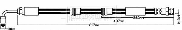 Borg & beck BBH8495 Brake Hose BBH8495