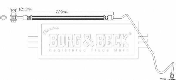 Borg & beck BBH8351 Brake Hose BBH8351