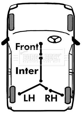 Borg & beck BKB3781 Cable Pull, parking brake BKB3781