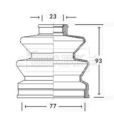 Borg & beck BCB2183 Bellow, driveshaft BCB2183