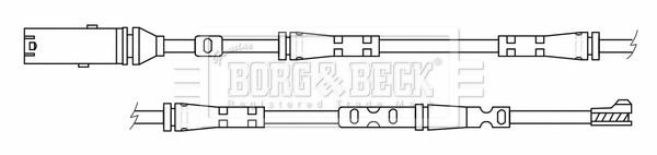Borg & beck BWL3189 Warning Contact, brake pad wear BWL3189