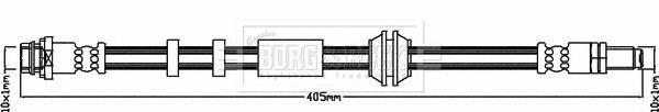 Borg & beck BBH8411 Brake Hose BBH8411