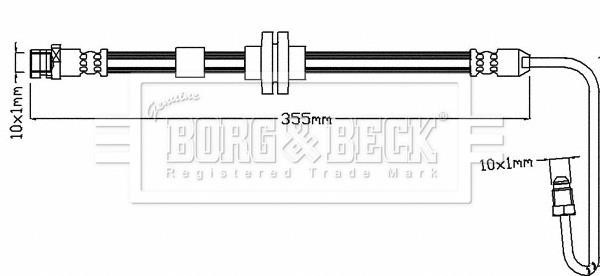 Borg & beck BBH8592 Brake Hose BBH8592