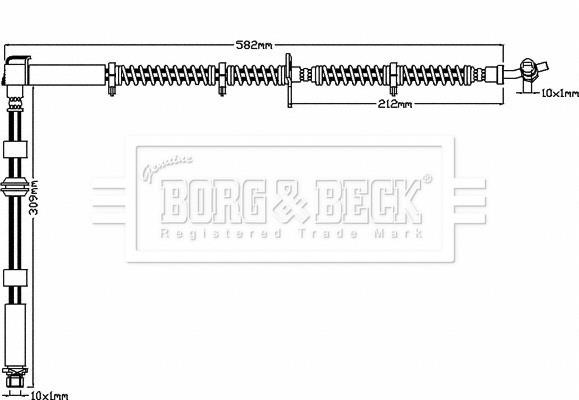 Borg & beck BBH8017 Brake Hose BBH8017