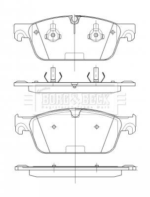 Borg & beck BBP2530 Brake Pad Set, disc brake BBP2530