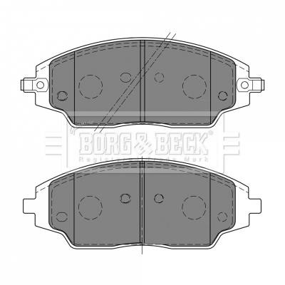 Borg & beck BBP2459 Brake Pad Set, disc brake BBP2459