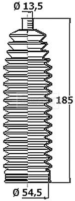 Borg & beck BSG3466 Steering rod boot BSG3466