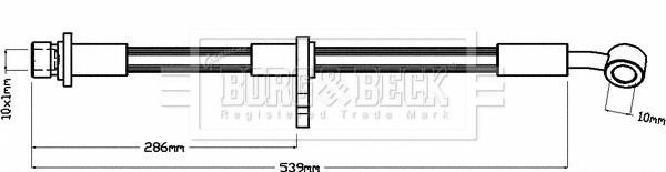 Borg & beck BBH8163 Brake Hose BBH8163