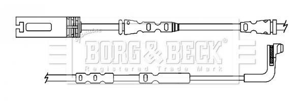 Borg & beck BWL3138 Warning contact, brake pad wear BWL3138