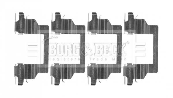 Borg & beck BBK1615 Mounting kit brake pads BBK1615