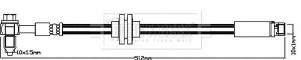 Borg & beck BBH8364 Brake Hose BBH8364