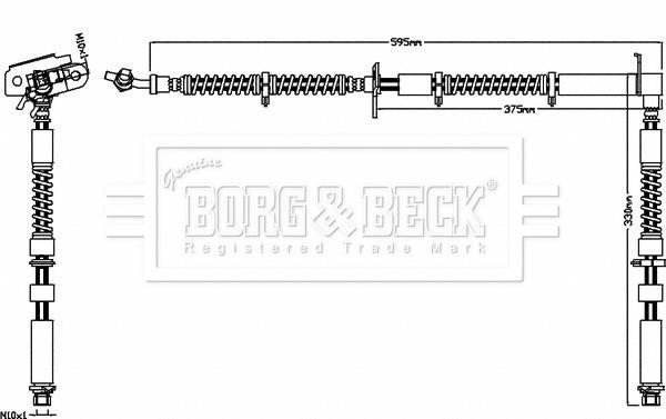 Borg & beck BBH7532 Brake Hose BBH7532