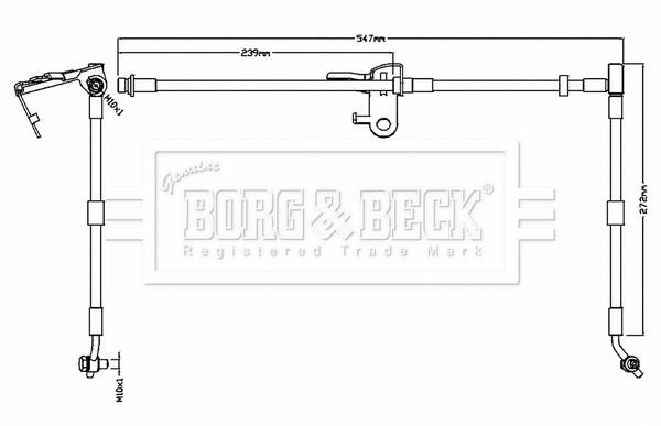 Borg & beck BBH8738 Brake Hose BBH8738