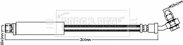 Borg & beck BBH8285 Brake Hose BBH8285