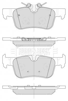 Borg & beck BBP2499 Brake Pad Set, disc brake BBP2499
