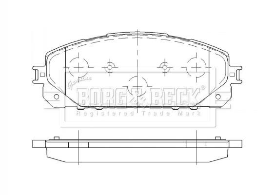 Borg & beck BBP2485 Brake Pad Set, disc brake BBP2485