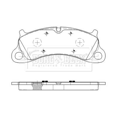 Borg & beck BBP2619 Brake Pad Set, disc brake BBP2619